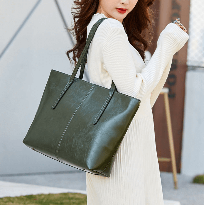 Chic Vintage Leather Tote Bag - Limited Edition!