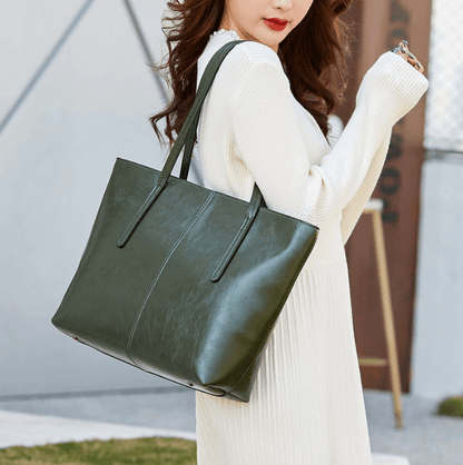 Chic Vintage Leather Tote Bag - Limited Edition!