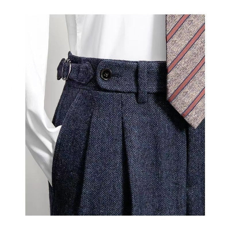 Bruce - Classic Tweed Trousers for Men: Perfect for Leisure and Style