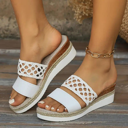 Serena | Chic Platform Wedge Sandals for Effortless Style