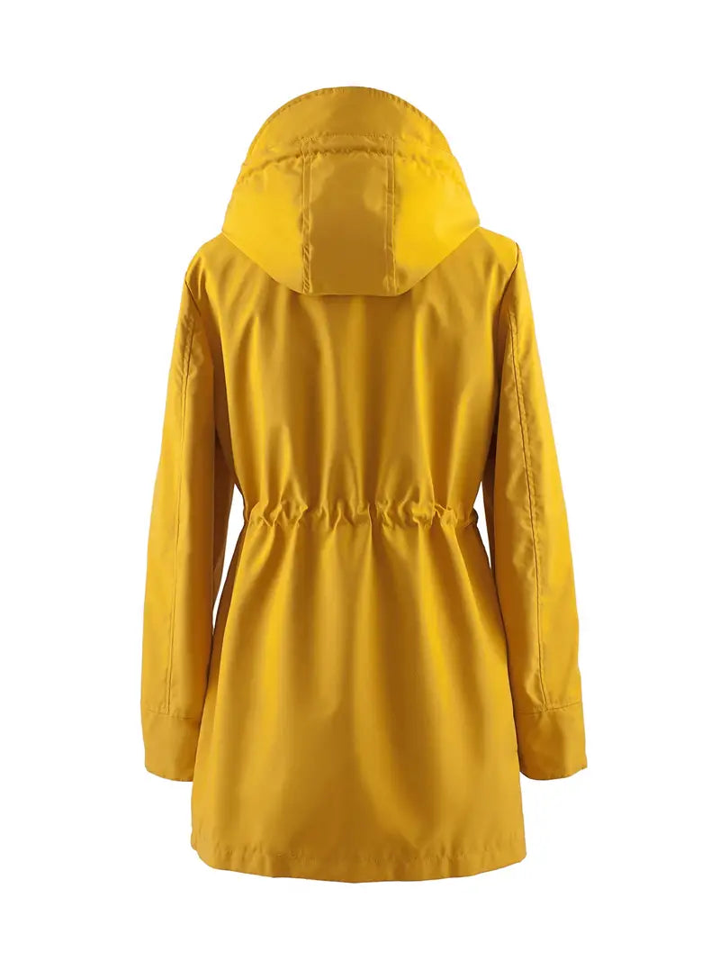Kiah - Stylish Women's Long Sleeve Rain Coat for Elegance in Any Weather
