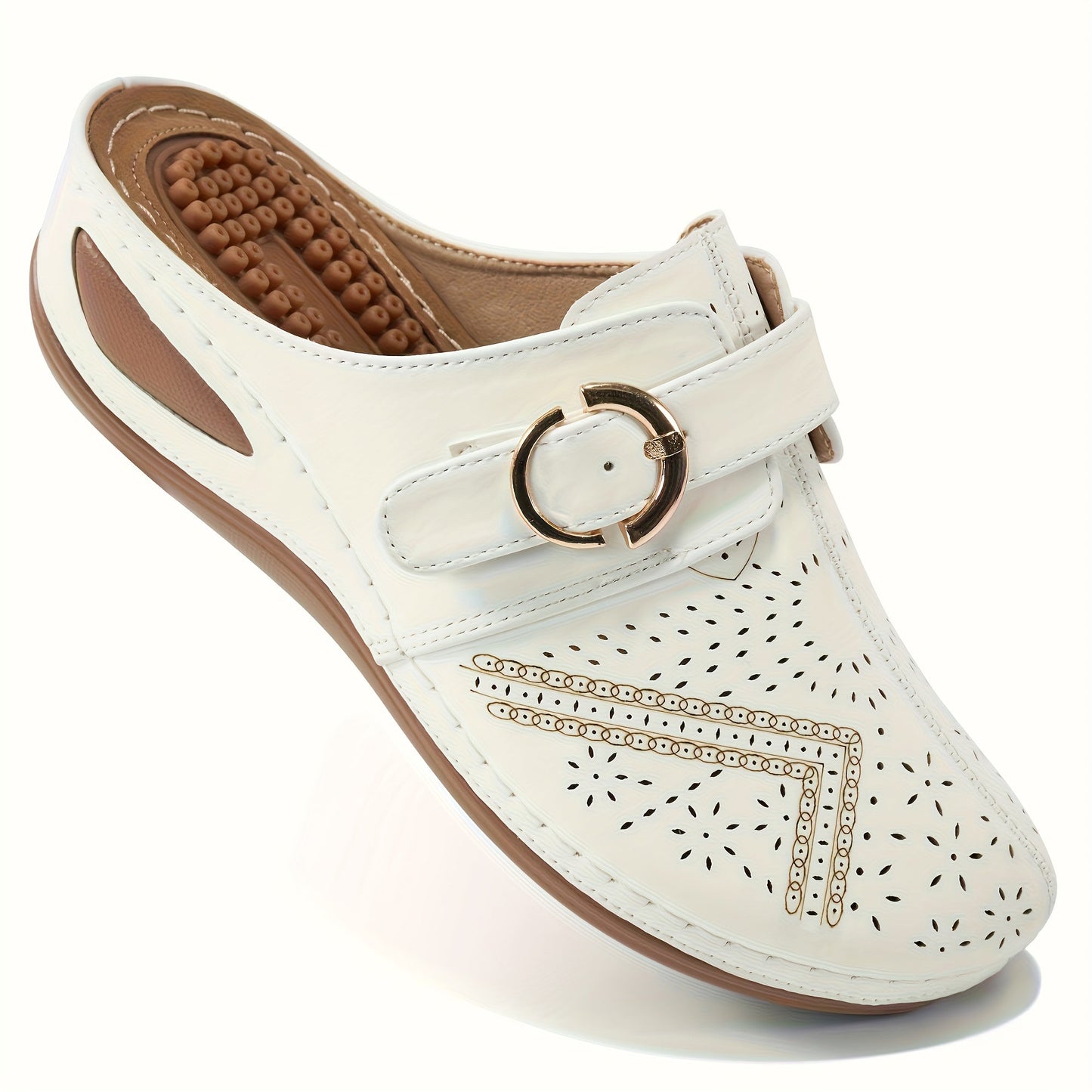 Annabel - Stylish and Comfortable Closed-Toe Sporty Sandals with Chic Buckle Straps