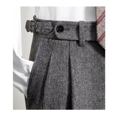 Bruce - Classic Tweed Trousers for Men: Perfect for Leisure and Style