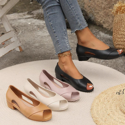 Mia | Chic Low Heel Sandals for Ultimate Comfort