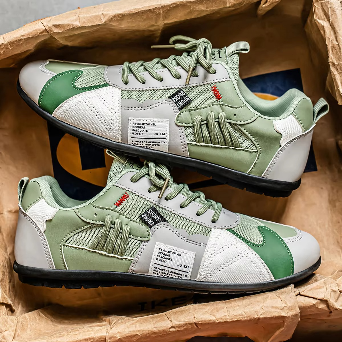 Stridez™ PatchTrail Urban Trek Sneaker – Multi-Color Outdoor Comfort