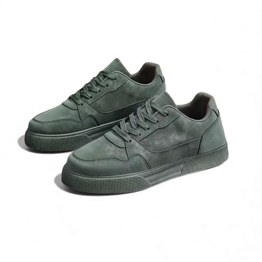 Montera™ Minimal Luxe Court Sneaker – Matte Nubuck Style