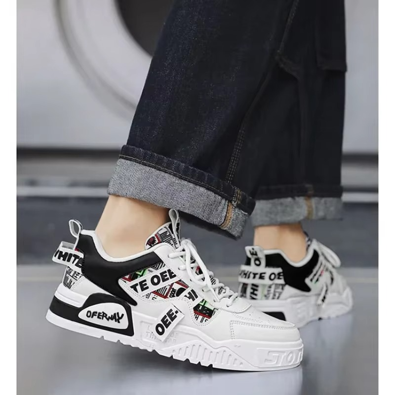 VoltAxis™ Urban Tech Platform Sneaker – Graphic Street Edition