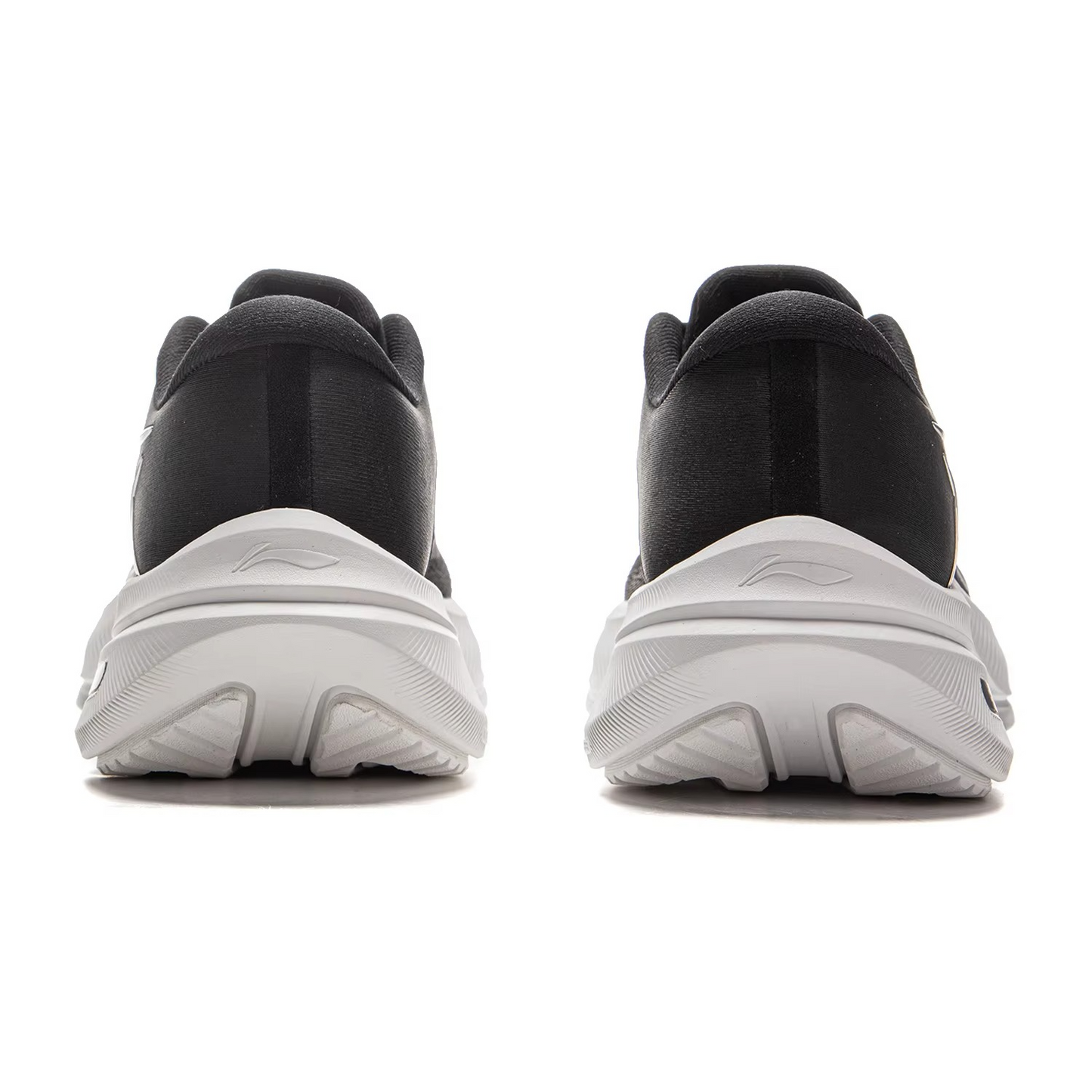 AeroStride™ Tempo Bounce Cushion Running Shoes – All-Black Reflective Performance Sneakers