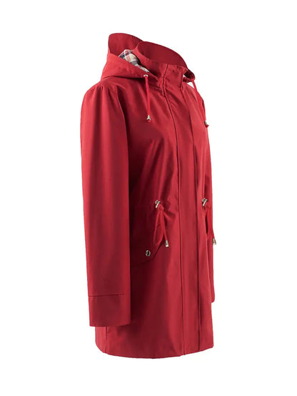 Kiah - Stylish Women's Long Sleeve Rain Coat for Elegance in Any Weather