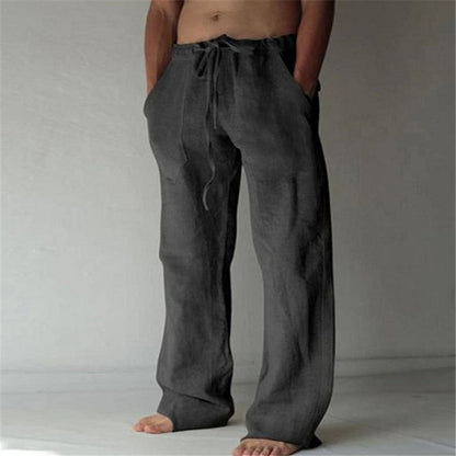 Adrian - Stylish Linen Leisure Trousers for Men in Solid Colors