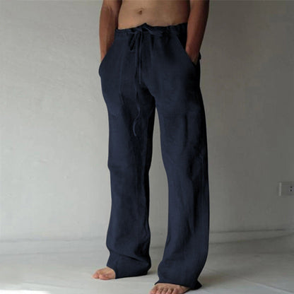 Adrian - Stylish Linen Leisure Trousers for Men in Solid Colors