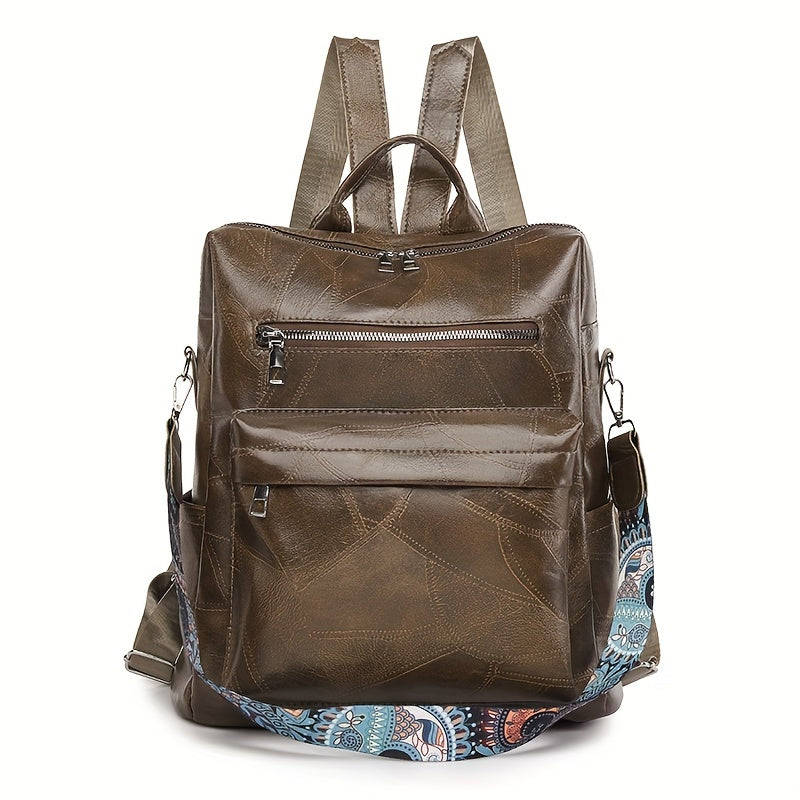 Stylish Convertible Retro Leather Backpack for the Modern Woman
