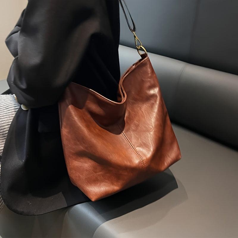 Chic Retro Leather Handbag
