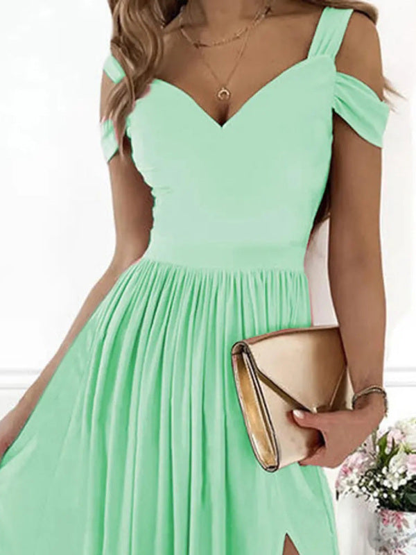 Hilma - Stunning Floral Maxi Dress with V-Neck and Flirty Slit