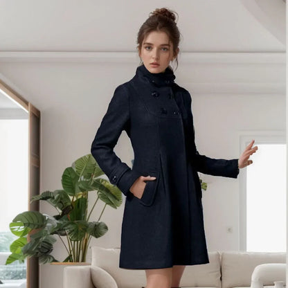 Jeniffer - Chic and Stylish Long Trench Coat for Women