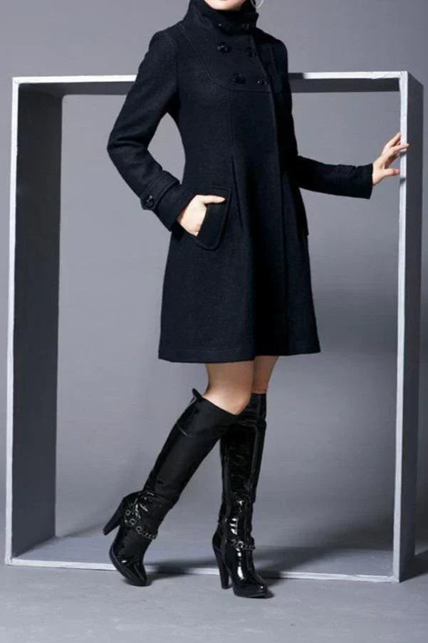 Jeniffer - Chic and Stylish Long Trench Coat for Women