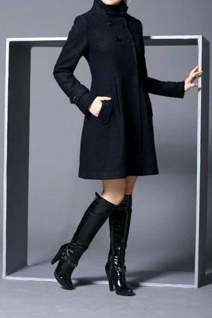 Jeniffer - Chic and Stylish Long Trench Coat for Women
