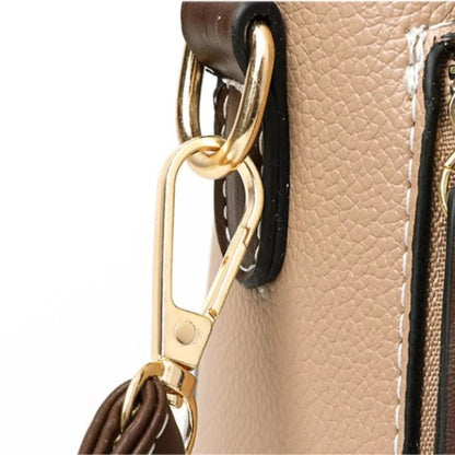 Chic Multicolor Women's Leather Crossbody Handbags with Ample Storage