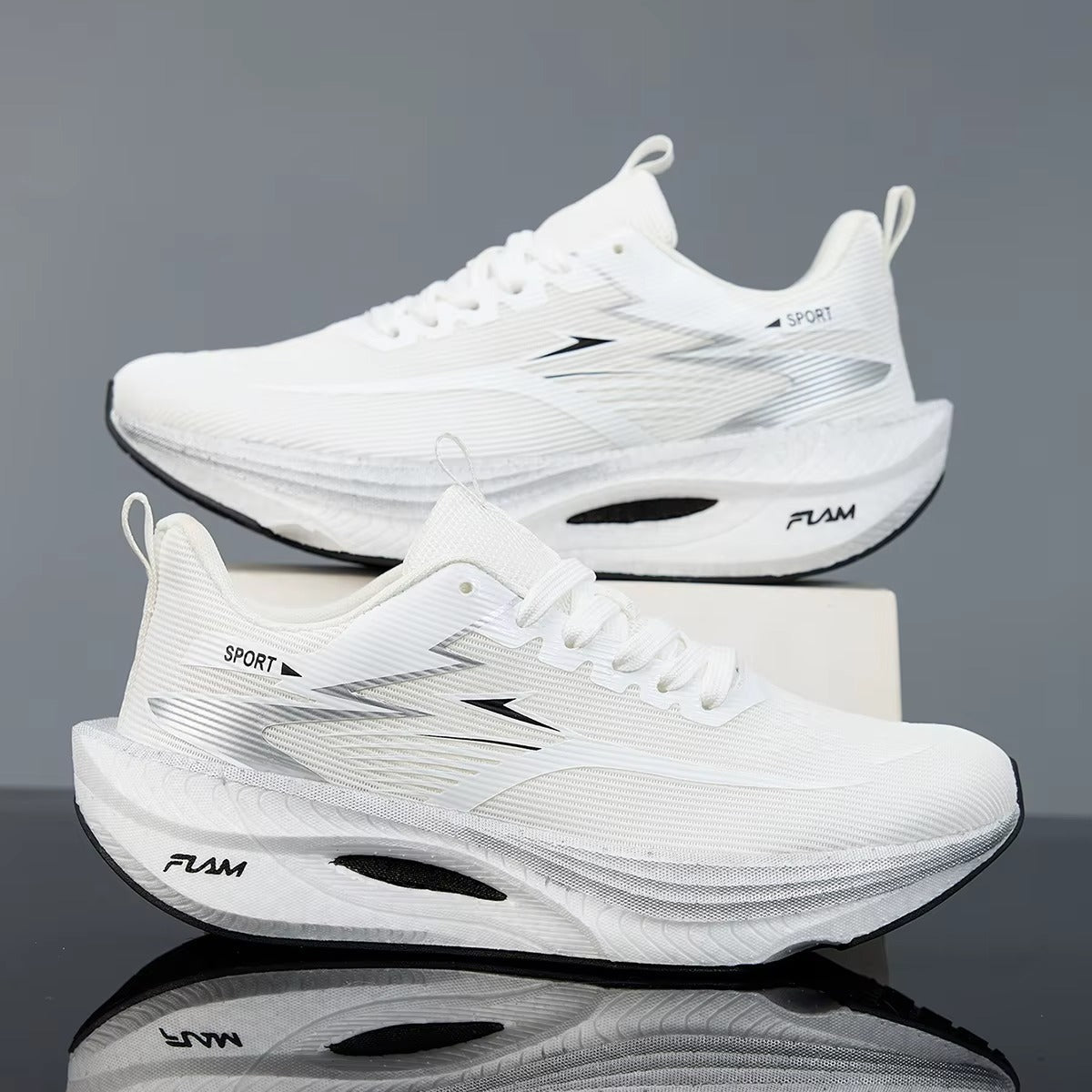 AEROVISTA™ MaxFlow Marathon Runner | High-Stack Lightweight Breathable Running Shoes