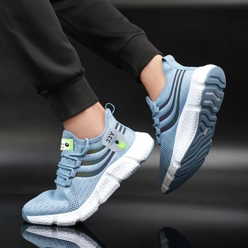 AeroStride FluxKnit Runner – Lightweight Breathable Mesh Athletic Sneakers