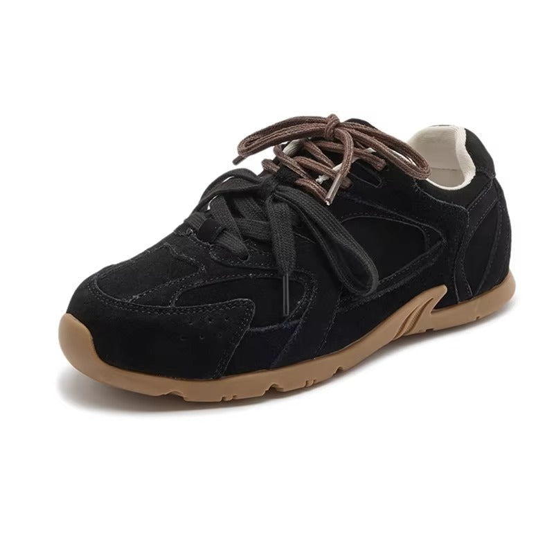 VerduraCraft Retro Suede Runner – Women’s Lace-Up Sneakers