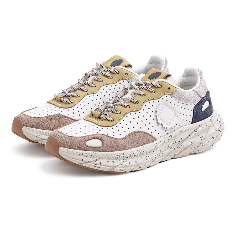 TerraVelo™ Retro Runner Chunky Sole Color-Block Sneakers