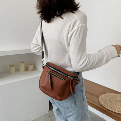 Sophisticated Leather Crossbody Bag - Where Style Meets Versatility