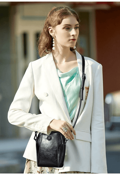 Stylish Petite Leather Shoulder Bag