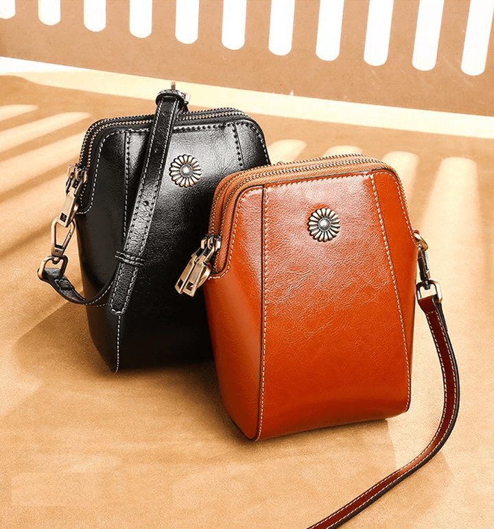 Stylish Petite Leather Shoulder Bag