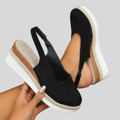Chic Handmade Black Suede Espadrilles from Mex