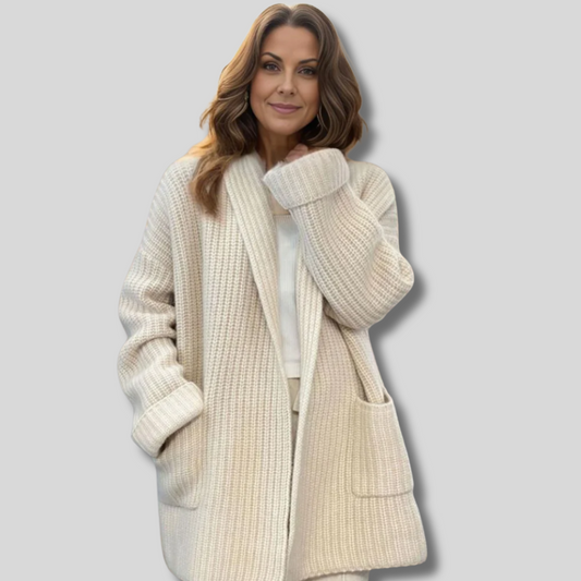 Cozy Elegance: Saskia Knitted Cardigan for Women