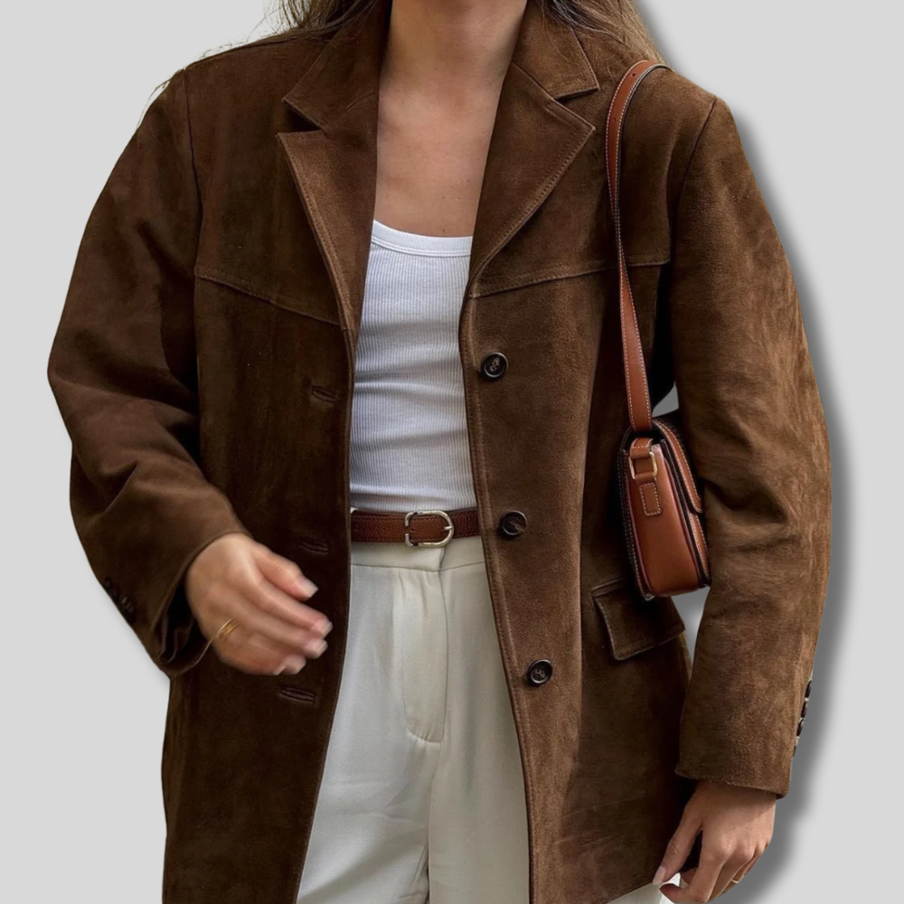 Chic Women's Suede Blazer by Alira