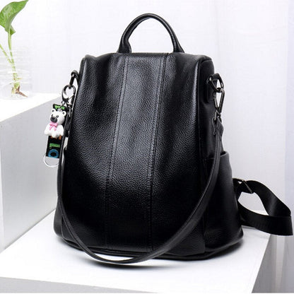 Stylish Anti-Theft Leather Backpack for Ultimate Security