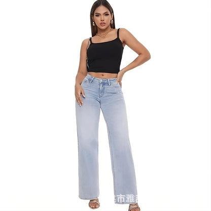 ONESO™ - Vintage High-Waisted Straight Leg Jeans
