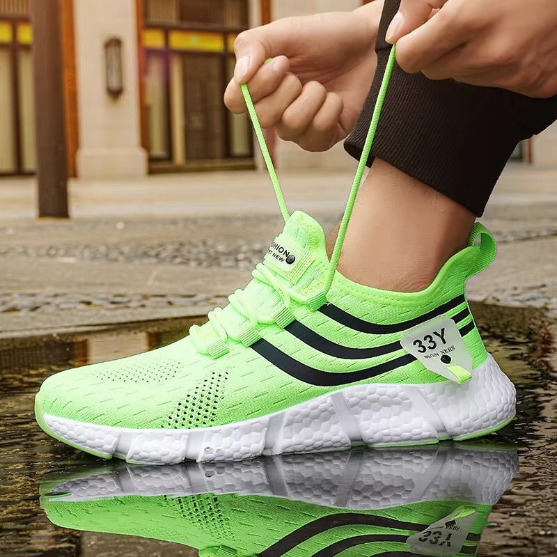 AeroStride FluxKnit Runner – Lightweight Breathable Mesh Athletic Sneakers