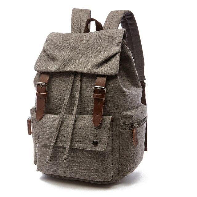 Stylish Oversized Vintage Canvas Backpack