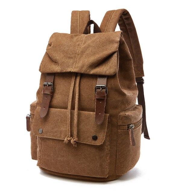 Stylish Oversized Vintage Canvas Backpack