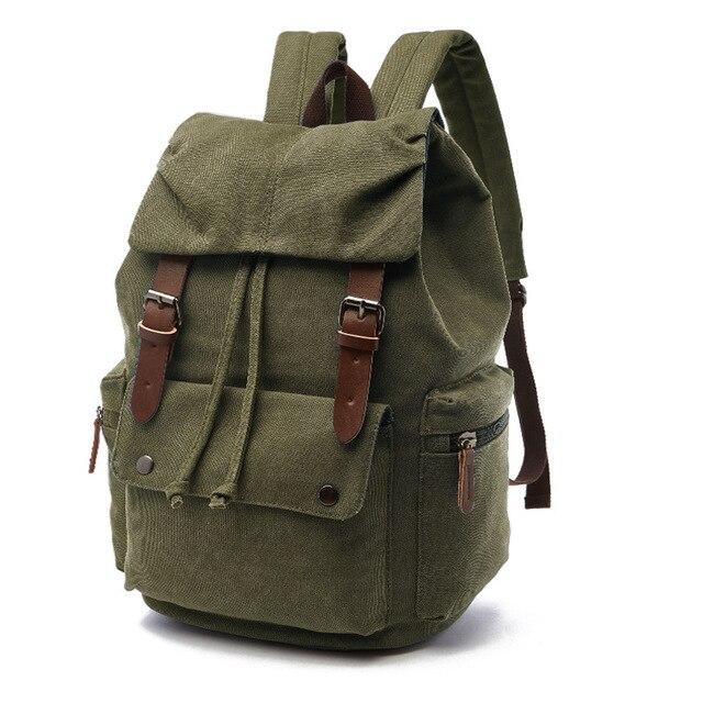 Stylish Oversized Vintage Canvas Backpack