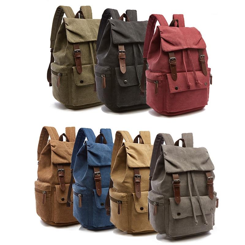Stylish Oversized Vintage Canvas Backpack
