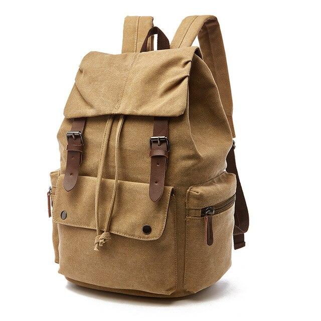 Stylish Oversized Vintage Canvas Backpack